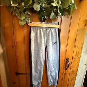 Nike Kids Gray and Black Sweatpants